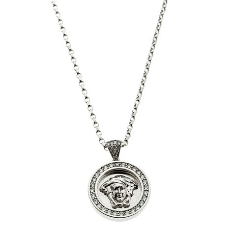 diamond versace medusa necklace